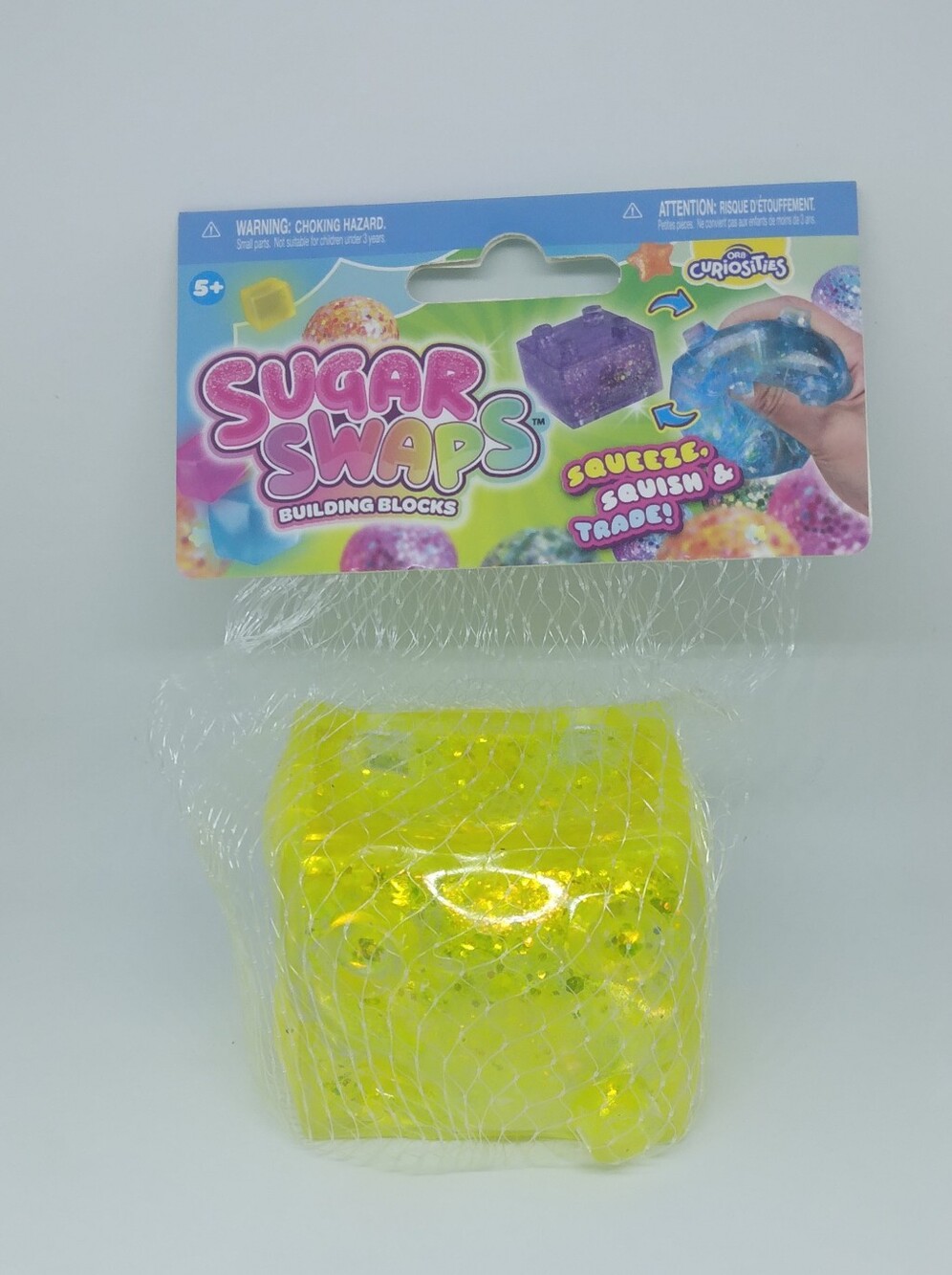 Sugar Swap Yellow Squeeze Building Block Toy